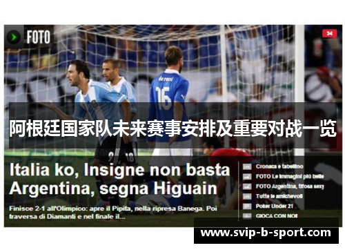 阿根廷国家队未来赛事安排及重要对战一览